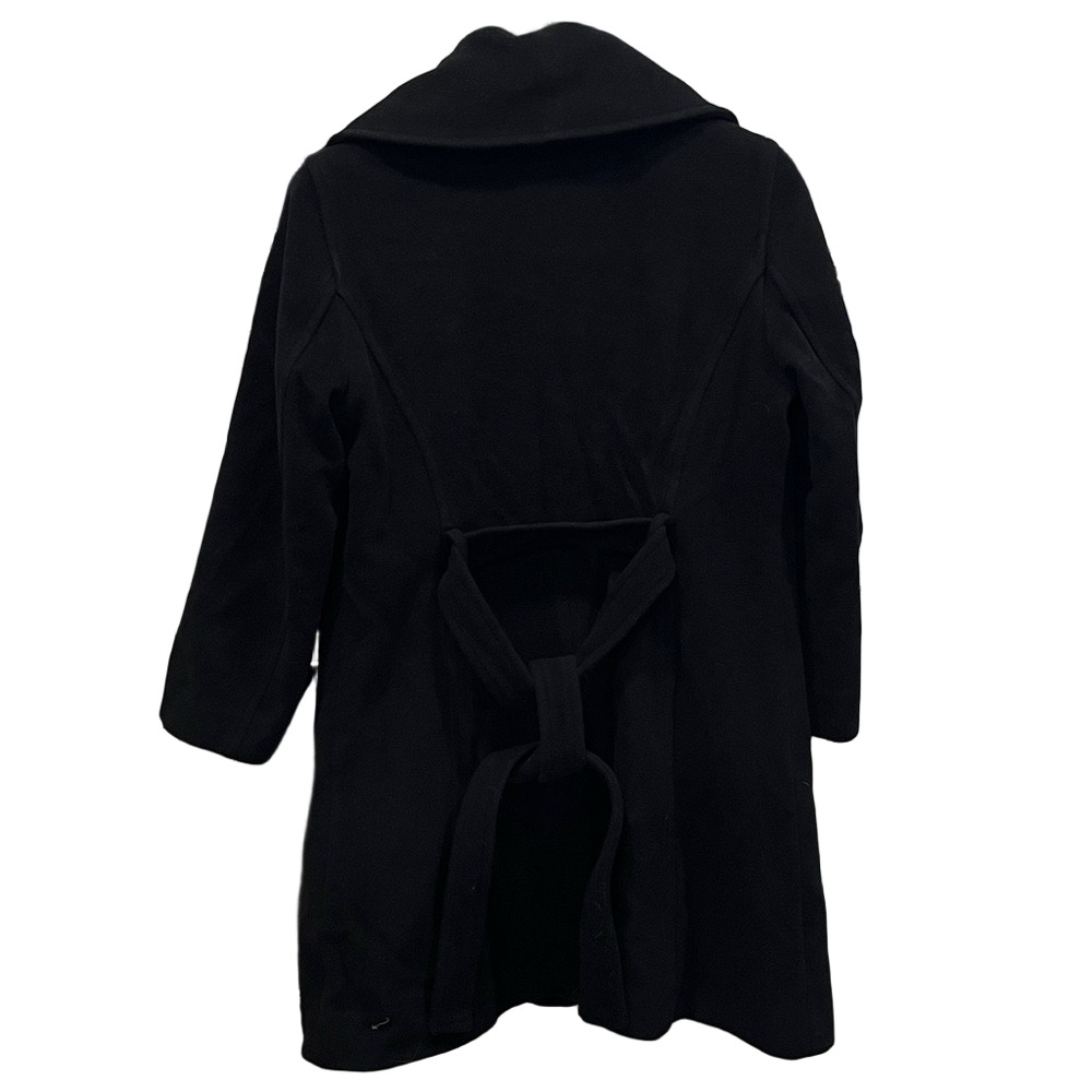Coach Black Wool & Angora Blend Coat with Gold Buttons - Picture 5 of 14
